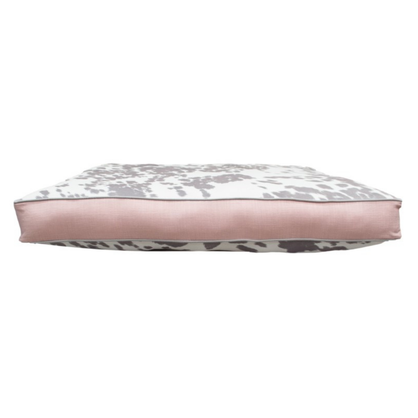 Grey & Blush Faux Cowhide Custom Bed