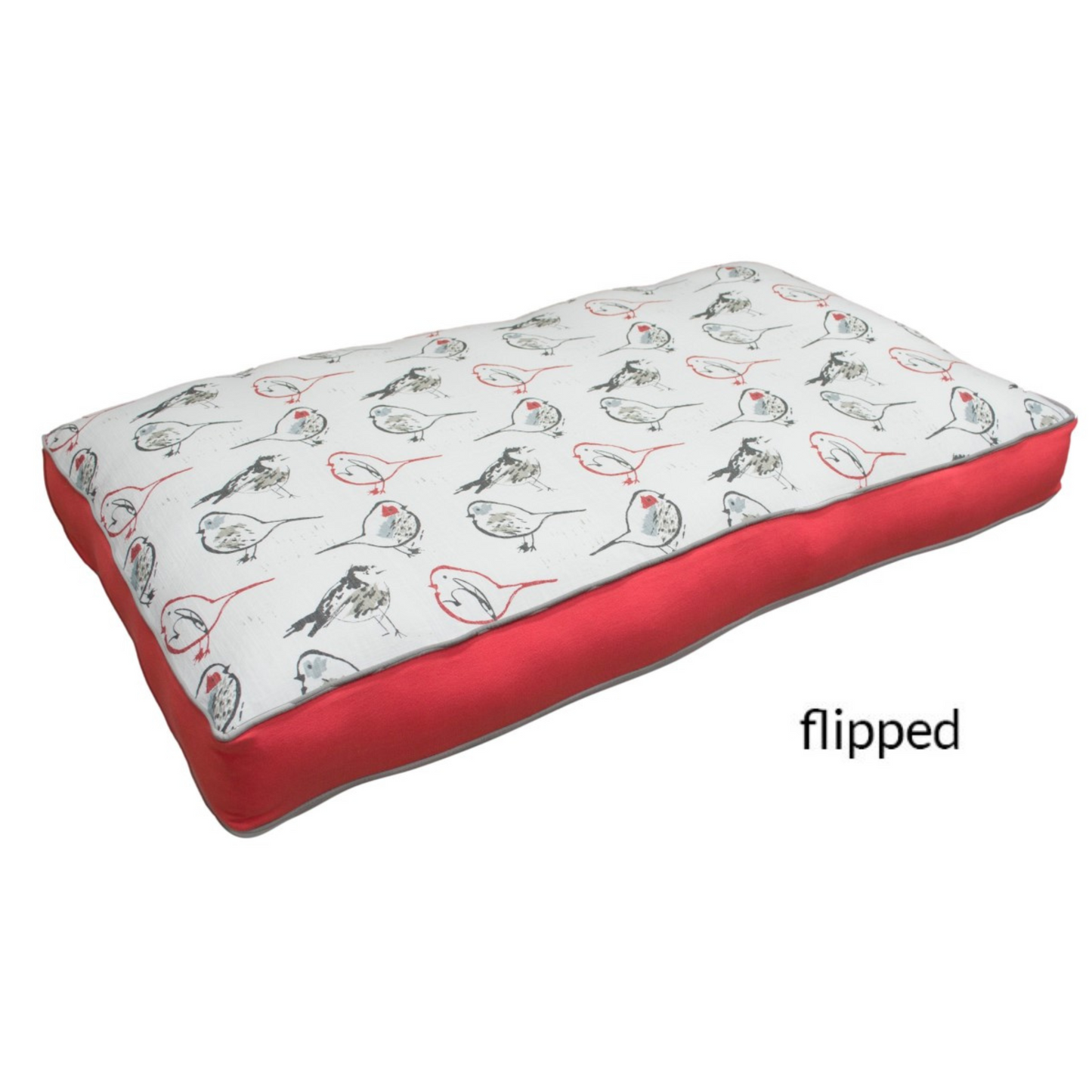 Scarlet Bird Slub Canvas Custom Bed