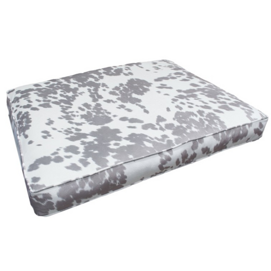 Gray Faux Cowhide Custom Bed