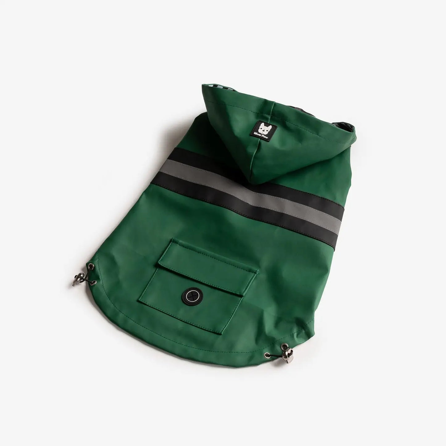 Green Aden Dog Raincoat