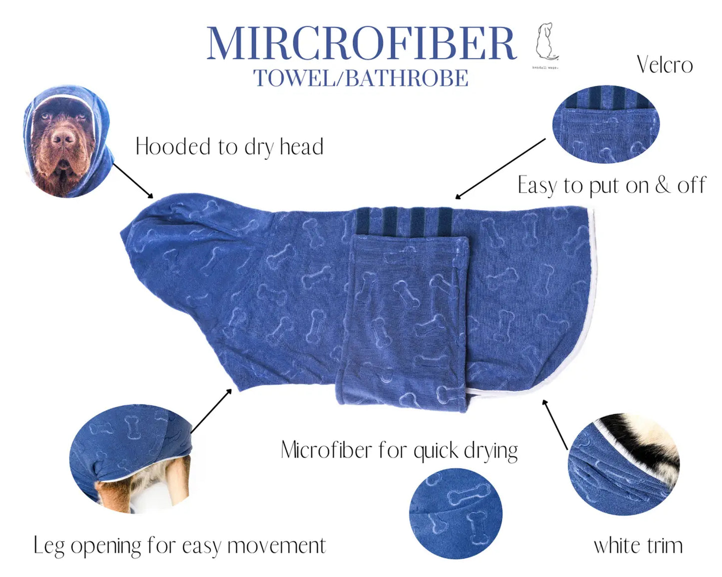 Microfiber Hooded Bathrobe/Towel
