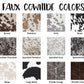 Black-on-Black Faux Cowhide Custom Bed