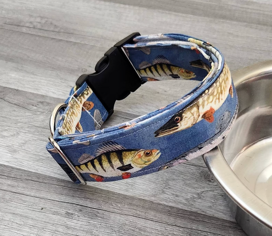 Gone Fishin' Big Dog Collar