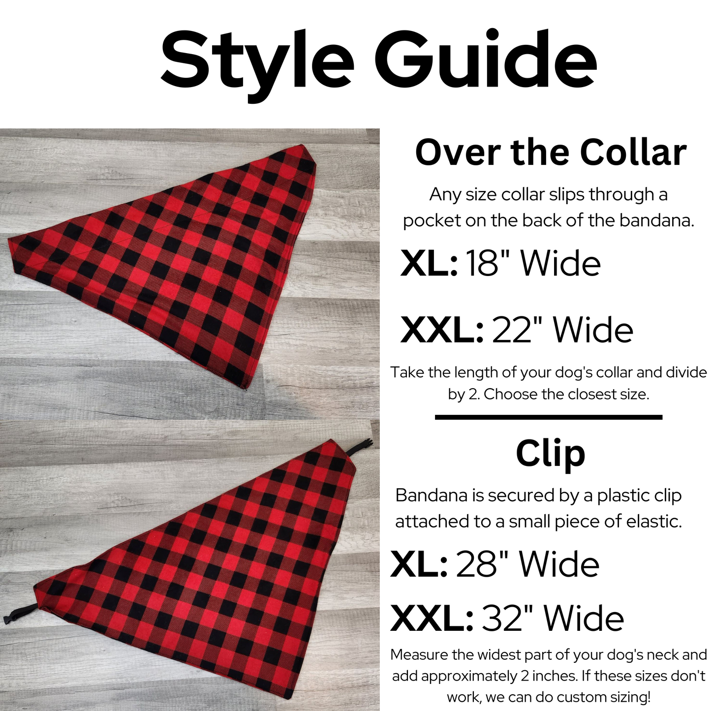 Clip on discount dog bandana