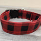 Red Buffalo Plaid Big Dog Collar