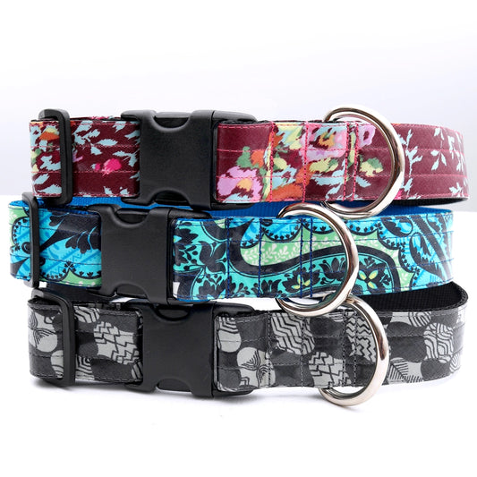 Decorative 1.5" dog collars for large and giant dogs that have 29 inch to 33 inch necks