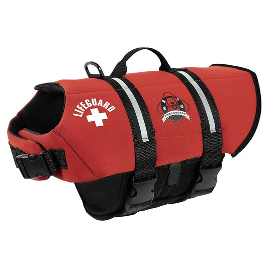 Red Neoprene Dog Life Jacket