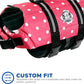 Pink Polka Dot Neoprene Dog Life Jacket