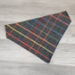 Gray & Pastel Windowpane Dog Bandana