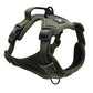 Khaki Pawshtails no-pull harness that fits giant and large dogs with a 20.5 inch to 28.75 inch neck and 30 inch to 39 inch girth